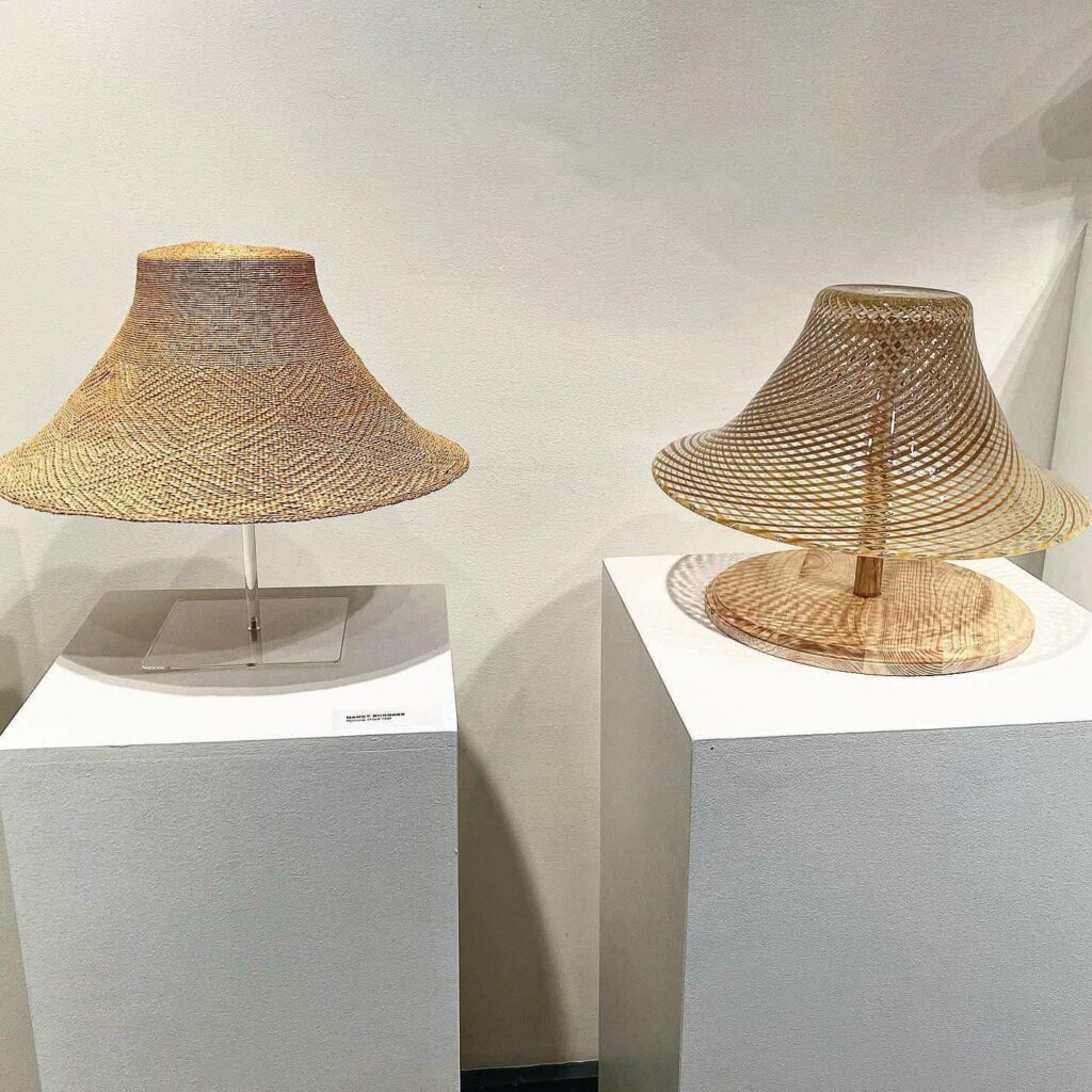 Nancy Burgess, Dante Marioni, Reticello Hat, Spruce Root 2019, Hot Sculpted Glass 2022