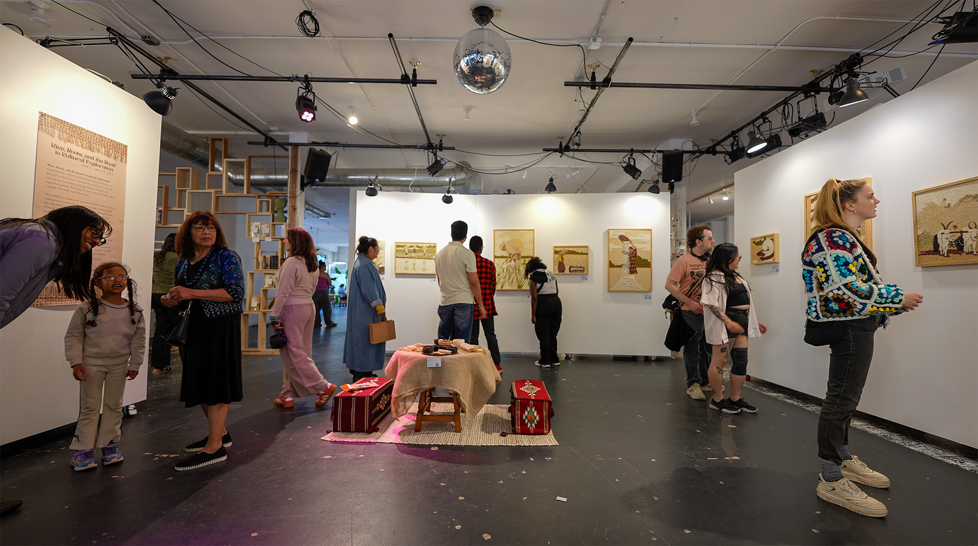 Installation image of Yaminee Patel solo exhibition